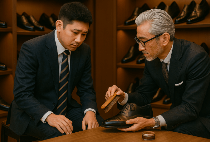 意外と見られる靴の手入れマナー