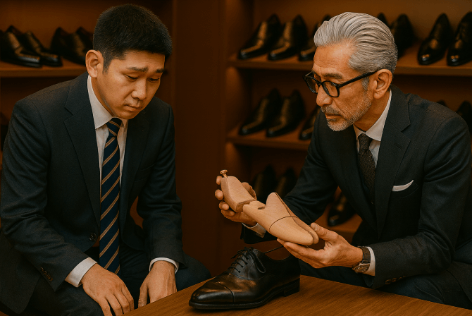 日本人の足に合う木型（シューキーパー）を選ぶ重要性