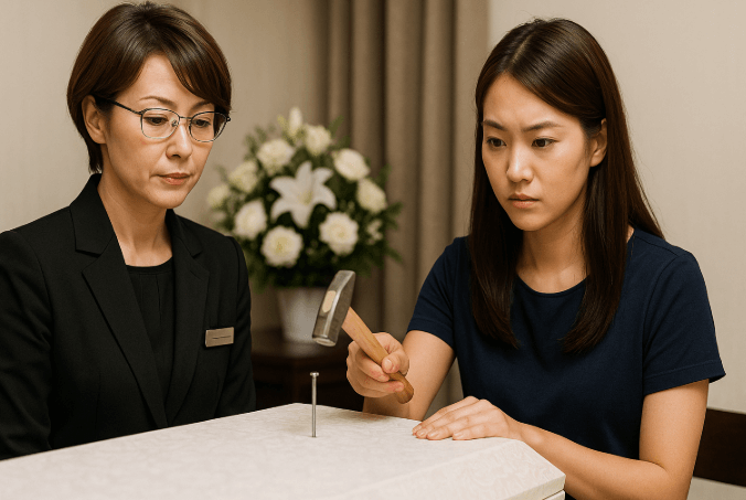 葬儀で行う釘打ちの儀式の意味